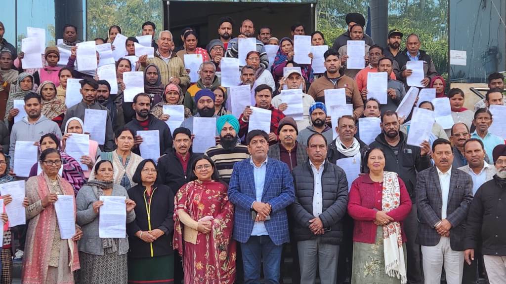 MLA Jimpa and Mayor hand over sanction letters to 100 beneficiaries under Pradhan Mantri Awas Yojana